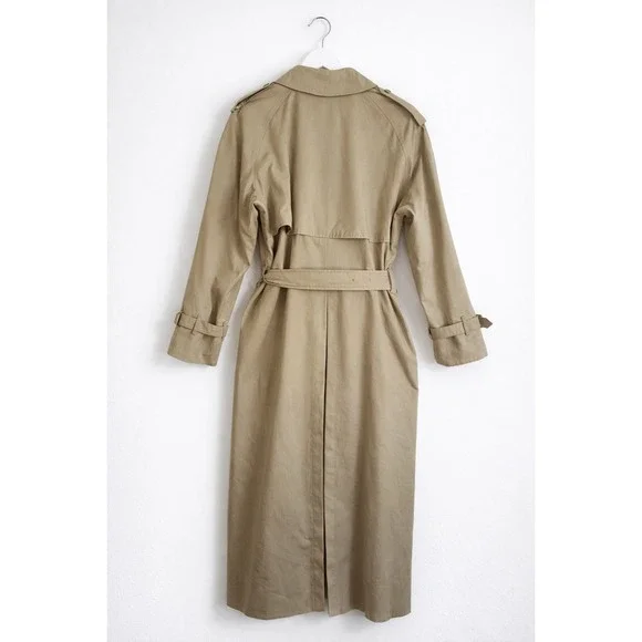 Burberry London Women's Heritage Trench Coat Nova Check Belted Beige Size 8 - Picture 2 of 16